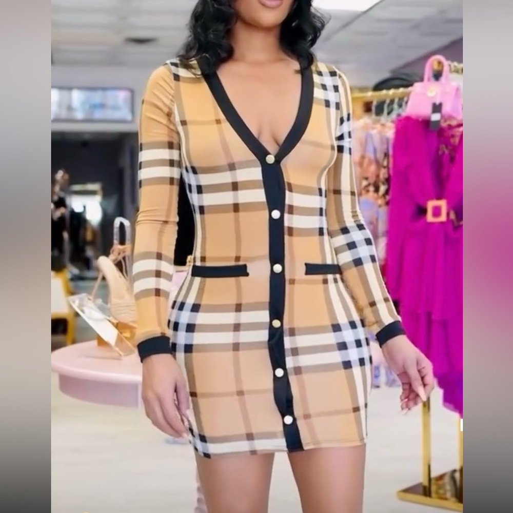 Chic Plaid dress